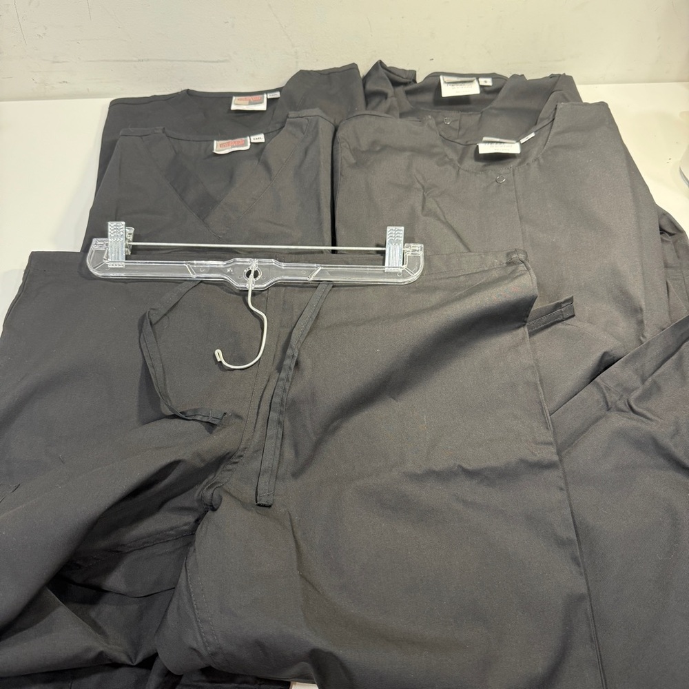 Scrubzone Scrub Bundle 2 Tops Long Short Sleeve SML Pant Set Medical Uniform